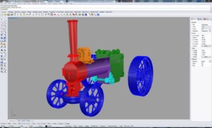 3D CAD train prototype