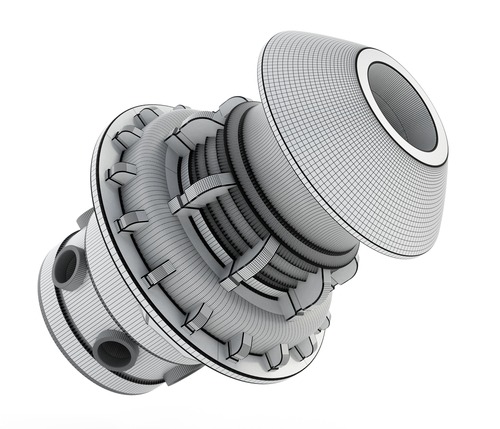 3D wireframe industrial product design